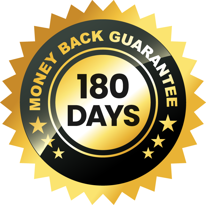 ProstaVive 180-day money-back guarantee badge